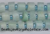 CRB530 15.5 inches 5*8mm tyre Chinese amazonite beads wholesale