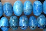 CRB5302 15.5 inches 4*6mm rondelle blue crazy lace agate beads