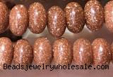 CRB5316 15.5 inches 4*6mm rondelle goldstone beads wholesale