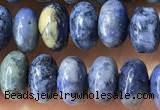 CRB5318 15.5 inches 4*6mm rondelle dumortierite beads wholesale