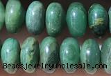 CRB5345 15.5 inches 5*8mm rondelle green jasper beads