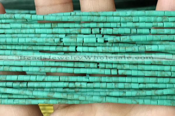 CRB5522 15 inches 2*2mm heishi synthetic turquoise beads wholesale