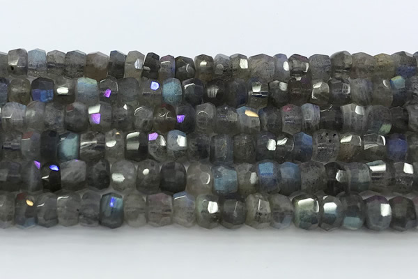 CRB5620 15.5 inches 4*7mm - 5*8mm faceted rondelle labradorite beads