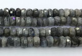 CRB5622 15.5 inches 7*11mm - 8*12mm faceted rondelle labradorite beads