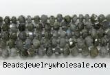 CRB5652 15.5 inches 5*8mm-6*10mm faceted rondelle labradorite beads wholesale