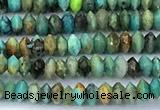 CRB5729 15 inches 1*2mm faceted turquoise beads