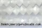 CRB5741 15 inches 2*3mm faceted white moonstone beads