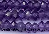 CRB5753 15 inches 2*3mm faceted amethyst beads