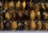 CRB5760 15 inches 2*3mm faceted yellow tiger eye beads