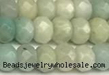 CRB5793 15 inches 4*6mm, 5*8mm faceted rondelle amazonite beads