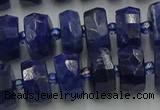 CRB581 15.5 inches 6*10mm faceted rondelle sodalite beads