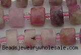 CRB657 15.5 inches 5*8mm tyre pink tourmaline gemstone beads