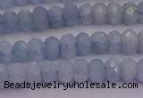 CRB710 15.5 inches 2.5*4mm faceted rondelle aquamarine beads