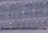 CRB711 15.5 inches 2.5*4mm faceted rondelle aquamarine beads