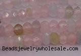 CRB716 15.5 inches 2.5*4mm faceted rondelle morganite beads