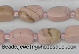 CRC1010 15.5 inches 8*10mm oval rhodochrosite gemstone beads