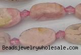 CRC1011 15.5 inches 8*16mm oval rhodochrosite gemstone beads