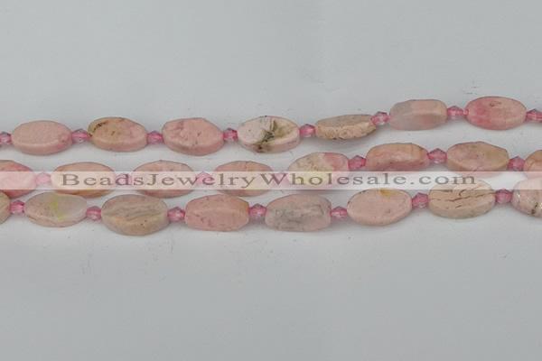 CRC1011 15.5 inches 8*16mm oval rhodochrosite gemstone beads