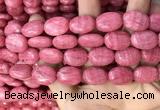 CRC1063 15.5 inches 13*18mm oval rhodochrosite beads wholesale