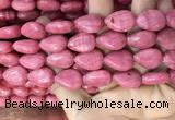 CRC1064 15.5 inches 13*18mm flat teardrop rhodochrosite beads