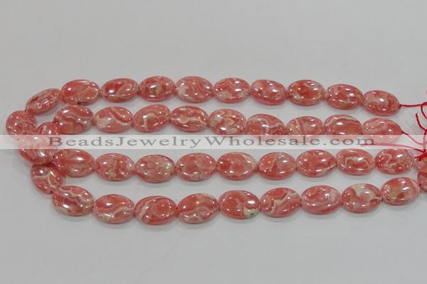 CRC107 15.5 inches 15*20mm oval natural argentina rhodochrosite beads