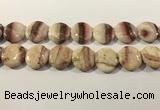 CRC1071 15.5 inches 25mm flat round rhodochrosite beads