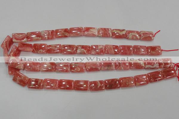 CRC108 15.5 inches 13*18mm rectangle natural argentina rhodochrosite beads