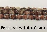 CRC1084 15.5 inches 15*20mm flat teardrop rhodochrosite beads