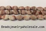 CRC1087 15.5 inches 18*25mm flat teardrop rhodochrosite beads