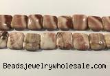 CRC1095 15.5 inches 25*25mm square rhodochrosite beads wholesale