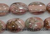 CRC113 15.5 inches 15*20mm oval natural argentina rhodochrosite beads