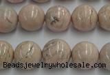 CRC155 15.5 inches 14mm round Argentina rhodochrosite beads