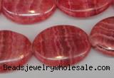 CRC27 15.5 inches 22*30mm oval dyed rhodochrosite gemstone beads