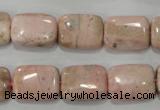 CRC304 15.5 inches 12*16mm rectangle Peru rhodochrosite beads