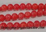 CRC502 15.5 inches 8mm round synthetic rhodochrosite beads