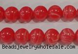 CRC503 15.5 inches 10mm round synthetic rhodochrosite beads