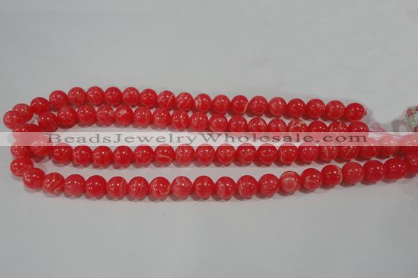 CRC503 15.5 inches 10mm round synthetic rhodochrosite beads