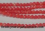 CRC510 15.5 inches 4mm faceted round synthetic rhodochrosite beads