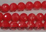 CRC513 15.5 inches 10mm faceted round synthetic rhodochrosite beads