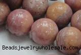 CRC56 15.5 inches 20mm round rhodochrosite gemstone beads wholesale