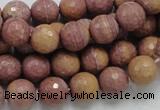 CRC59 15.5 inches 10mm faceted round rhodochrosite gemstone beads