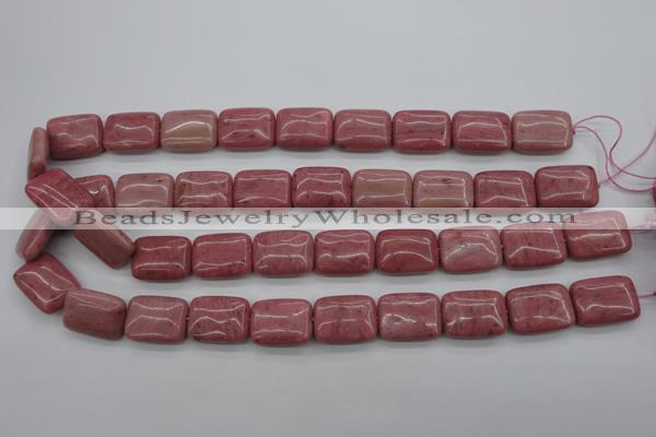 CRC701 15.5 inches 15*20mm rectangle rhodochrosite beads wholesale