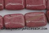 CRC702 15.5 inches 18*25mm rectangle rhodochrosite beads wholesale