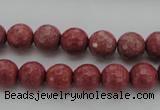 CRC802 15.5 inches 8mm faceted round Brazilian rhodochrosite beads