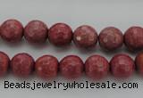 CRC803 15.5 inches 10mm faceted round Brazilian rhodochrosite beads