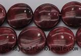 CRC818 15.5 inches 20mm flat round Brazilian rhodochrosite beads