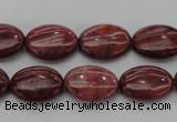 CRC831 15.5 inches 10*14mm oval Brazilian rhodochrosite beads