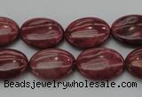 CRC834 15.5 inches 15*20mm oval Brazilian rhodochrosite beads