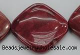 CRC843 15.5 inches 40*40mm diamond Brazilian rhodochrosite beads