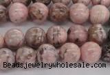 CRC903 15.5 inches 8mm round natural rhodochrosite beads